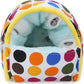 Wontee Hamster Bed Hideout Sugar Glider Hammock Small Animal Warm Bed House for Hamsters Hedgehogs Sugar Glider Gerbils Mice (Large, Colorful Dots)