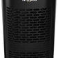 Whirlpool, WPT60B Whispure True Hepa Air Purifier, Activated Carbon Advanced Anti-Bacteria, Ideal for Allergies, Odors, Pet Dander, Mold, Smoke, Wildfire, and Germs, Medium, Black