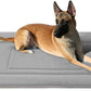 JoicyCo Soft Dog Crate Bed Pad Mat, 42 in Non-Slip Bottom Washable for Large Dogs, Pet Mattress Kennel Pad, Clay Gray