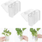 3 Holes Upgraded Aquatic Plant Cup Aquarium Plant Holder for Tank,Hanging Aquarium Plant Holder,Aquarium Aquatic Plant Cultivation,Aquarium Plant Decoration. (White 2PCS)