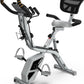 pooboo Folding Exercise Bike, Foldable Upright Stationary Bike, Indoor Cycling Magnetic X-Bike with 8-Level Adjustable Resistance, 6.6 LBS Flywheel, 300LB Capacity, Bottle Holder & Back Support Cushion for Home Gym
