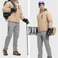Rdruko Men's Snow Pants Waterproof Insulated Winter Hiking Pants Snowboard Fleece Lined Softshell Ski Pants