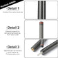 CROWN ME Carbon Fiber Break Pool Cue Stick 20OZ Weight, 13mm Tip Break Carbon Fiber cue, 58" Cue Stick