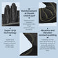 Seibertron Full or Half Finger Padded Palm Lightweight Breathable Climbing Rope Gloves for Climbers, Rock Climbing, Rescue, Adventure, Sailing, Kayaking, Outdoor Sports