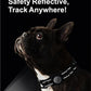 TagME Airtag Dog Collar,Waterproof Reflective Pet Collar with Airtag Holder,Soft Padded and Double D-Rings for Puppy,Black