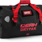 Waterproof Duffel Bag - Motorcycle Dry Bag Tail Bag with Large Storage Space, Waterproof Luggage Duffle Bags with Outer Mesh Zipper Pocket for Camping, Kayaking, Fishing & Traveling