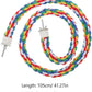 iplusmile Bird Rope Perches Toys for Parrots, Birdcage Spiral Swing Bungee Colorful Rope Toy for Parrots, Cockatiels, Parakeets, Budgie Cages Accessories (40inch)