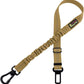 Plutus Pet Dog Seat Belt for Car, Adjustable Dog Car Harness with Carabiner Clip, Reflective Dog Seatbelt Leash with Elastic Bungee, Brown