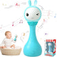alilo Yoyo Talking Bunny Baby Singing Musical Rattle, Mimicking Toys Repeats What You Say, Preloaded 90+ Audio Content, ABC/Number/Notes Learning Toys for Toddlers Infant Newborn Boy Girl Gifts