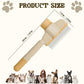 Pet Hair Removal Comb Flea Comb, 2025 New Cat Grooming Brush with Release Button, De-Shedding Cat Brush for Short and Long Hair Cats (Yellow)