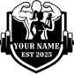Customized Metal Gym Name Sign, Personalized Sports Room Wall Art,Metal Gym Sign,Unique Fitness Wall Sign, Gym Lovers Unique Gift, Gym Wall Art,Training Center Sign (Style-9)