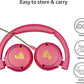 POGS Kids Wired Headphones | The Elephant 2 | Adjustable, Durable Headphones for Kids 3+ | Limited to 85 dB, Microphone | On-Ear | Music-Sharing Function Safe 3.5mm Audio Cable (3.2ft) (rPink)