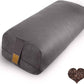 Organic Buckwheat Bolster (24X10.5X5.5 in) Supportive Rectangular Meditation Pillow 100% Cotton Cover Yoga Pillow