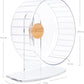 Niteangel Super-Silent Hamster Exercise Wheels: - Quiet Spinner Hamster Running Wheels with Adjustable Stand for Hamsters Gerbils Mice Or Other Small Animals (L, Transparent)
