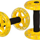 Household Appliances Exercise Abdominal Roller Workout Roller Abs Ab Fitness Roller Yellow Equipment Fitness Device Fitness Wheel Ab Wheel Dumbbel Ab