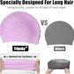 Tripsky Silicone Swim Cap,Comfortable Bathing Cap Ideal for Curly Short Medium Long Hair, Swimming Cap for Women and Men, Shower Caps Keep Hairstyle Unchanged…