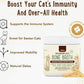 iHeartCats Bone Broth for Cats - Bone Broth & Mushroom Gold Powder Supplement for Immune System Support, Improved Mobility & Flexibility and Natural Detox - Turkey Tail Mushroom for Cats
