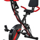 BARWING Stationary Exercise Bike for Home Workout, 5 IN 1 Foldable Indoor Cycling Bike for Seniors, 350LB Capacity, 16-Level Magnetic Resistance, Seat Backrest Adjustments
