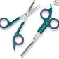 Professional Dog and Cat Grooming Scissors, Pet Grooming Shears, Sharp Stainless Steel Blade With Round Tips - Safety Fur Trimming for Dogs, Cats (Set of 2)