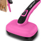Self Cleaning Slicker Brush for Shedding Long Short Haired Dogs & Cats, Remove Loose Tangling Knot Undercoat Fur Mats, Grooming Brush with Retractable Bristles for Small Medium Large Pet, Pink