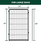 FXW Homeplus Unleashed Indoor Dog Playpen - Stress-Free and Safe Play, Heavy Duty 45 Inch 4 Wire Panels Dog Pen for Large Dogs, Black│Patented