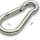 sprookber Stainless Steel Carabiner Spring Snap Hook - 304 Stainless Steel Heavy Duty Clips, Set of 4