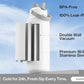 40 oz Insulated Water Bottle with 2-in-1 Straw and Spout Lid, Glow-in-the-Dark, 24H Cold, Leakproof, BPA-Free, Double Wall Stainless Steel for Sports, Gym, Travel, and School (Luminous Flutter)