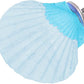 Bird Perches for Cage, Abrasive Surface High Calcium Mineral Parrot Perch Stand - Bird Nail File for Claw & Beak Health, Colorful Ceramic Bird Cage Accessories (Blue, Shell)