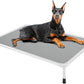 Veehoo Chew Proof Elevated Dog Bed - Cooling Raised Pet Cot - Silver Aluminum Frame and Durable Textilene Mesh Fabric, Unique Designed No-Slip Feet for Indoor or Outdoor Use, Grey, X-Large, CWC2003