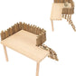 Diydeg Hamster Wooden, 2 Layer Small Hamster Stand Playground with Ladder, Hamster Climbing Toy Cage Accessories for Squirrel Gerbil Chinchilla Parrot Bird Small Animals