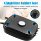AQUANEAT Aquarium Air Pump 300GPH, for up to 200 Gallon Fish Tank, Powerful Hydroponic Aerator Pump with Tubing, Air Stones, Valves