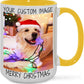 Ship Next Day Custom Mug Design Your Own Photo Text Personalized Picture Gifts for Women Men Customized Gifts Idea Personalized Coffee Mugs 15oz Yellow Handle