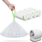 120 Pack Cat Litter Box Liners for Meo Want SC01, MW-SC02, MW-LR01,1.5 Mil Thick Drawstring Heavy Duty Leak-proof Disposable Smart Self-Cleaning Litter Box Robot Waste Drawer Trash Bags 18" x 12.6"