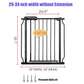 Walk Through Baby & Dog Gate 29-34 Inch, Tension Mounted No Drilling, Indoor Safety Gate for Stairs & Doorways, Metal Design for Kids and Pets, Black
