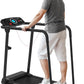 Redliro Treadmill for Seniors with Long Handrails - 300 lbs Capacity Walking Treadmill for Elderly with Cup Holder - Recovery Machine for Home Use with Clear, Non-Scrolling Display (Black)