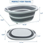Fhiny Open Cat Litter Box, Small Litter Box for Kittens Low Entry Kitty Potty Pan Foldable Travel Toilet Waterproof for Indoor Small Pet Senior Cats 15.7"×12.5"