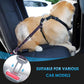 SlowTon Dog Seat Belt for Car, 2 Pack Dog Car Harness Seatbelt Adjustable with Elastic Bungee Buffer, 2 in 1 Pet Car Leash Headrest Restraint Dog Reflective Safety Tether (Purple, Headrest+Clip)