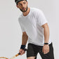 MIER Men's Quick Dry Workout Shirts Moisture Wicking Running Athletic Performance T-Shirts Recycled Polyester Top Tee