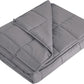 L'AGRATY Weighted Blanket - 60"x80" 25lbs Cooling Breathable Heavy Blanket Microfiber Material with Glass Beads for Adult All-Season Summer Fall Winter Soft Thick Comfort
