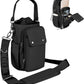 Water Bottle Holder with Strap 32 40oz Crossbody Insulated Water Bottle Carrier Sling Bag with Adjustable Wide Strap and Phone Purse 5 Pockets for Walking Hiking Gym Travel