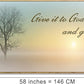 Lasdel Natural Extra Framed Canvas Wall Art of Misty Sunset & Tree Plant Picture For Bedroom Home Above Bed,White Country Wood Sign For Bathroom,Give It To God & Go to Sleep Artwork Decor,30x60