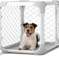 DIGGS Evolv Dog Crate - Slim, Durable Dog Kennel with Removable Ceiling Panel and Modular Design - Safe, Stylish, and Convenient (Ash, Small)