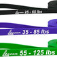 LEZER Resistance Bands - Pull Up Bands for Home Gym Fitness, Stretching, Physical Therapy & Training - Includes Instruction