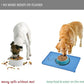 Waterproof Pet Feeding Mat with High Raised Edges, Heavier and Thicker Placemats for Cat Dog Water Bowl with BPA Free, Dogs Cats Food Mats for Messy Drinkers to Prevent Spill and Protect Floors