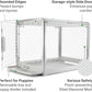 DIGGS Revol Collapsible Dog Crate with Wheels - Premium Portable Dog Crate - Safe, Stylish, and Convenient Indoor Kennel (Ash, Large)