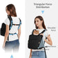 OFY Cat Carrier Puffy Backpack Breathable Small Dog Front Backpack Large Space for Small Dogs, Drawstring & Water-Resisant Pet Bag for Travel Hiking, Black Patent Pending