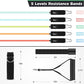WHATAFIT Resistance Bands, Exercise Bands，Resistance Bands for Working Out, Work Out Bands with Handles for Men and Women Fitness, Strength Training Home Gym Equipment