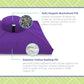 Bean Products Meditation Cushion Mat Set - Zafu Floor Pillow Organic Buckwheat Pillow + Cotton Filled Zabuton Prayer Pad - Meditation Pillow Yoga Knee Pad - Made in USA - 14" Round or 18" Oval