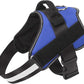 Bolux Dog Harness, No-Pull Reflective Dog Vest, Breathable Adjustable Pet Harness with Handle for Outdoor Walking - No More Pulling, Tugging or Choking (Blue, L)