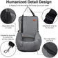 Dog Car Seat for Small Medium Dogs Up to 40lbs, Detachable Washable Soft Pet Booster Travel Bed for Front & Gray Seat with Safety Leash Belt